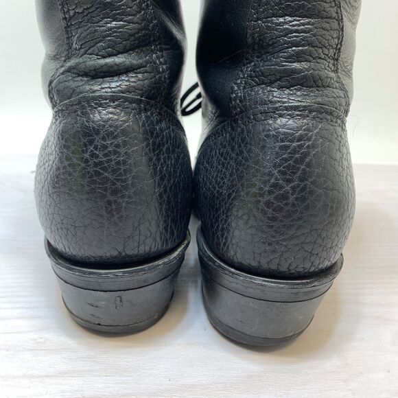 Double H Packer Boots Lacer Mens 10B Black Leather Western Cowboy Kiltie Packer main image 12